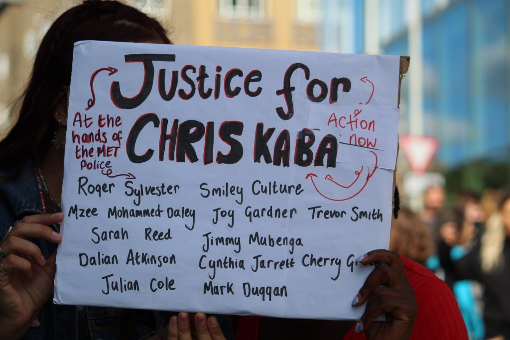 Rally in Brighton for Chris Kaba who was shot dead by Police in London