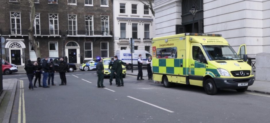 Man treated   by fire crews after chemical attack  in London